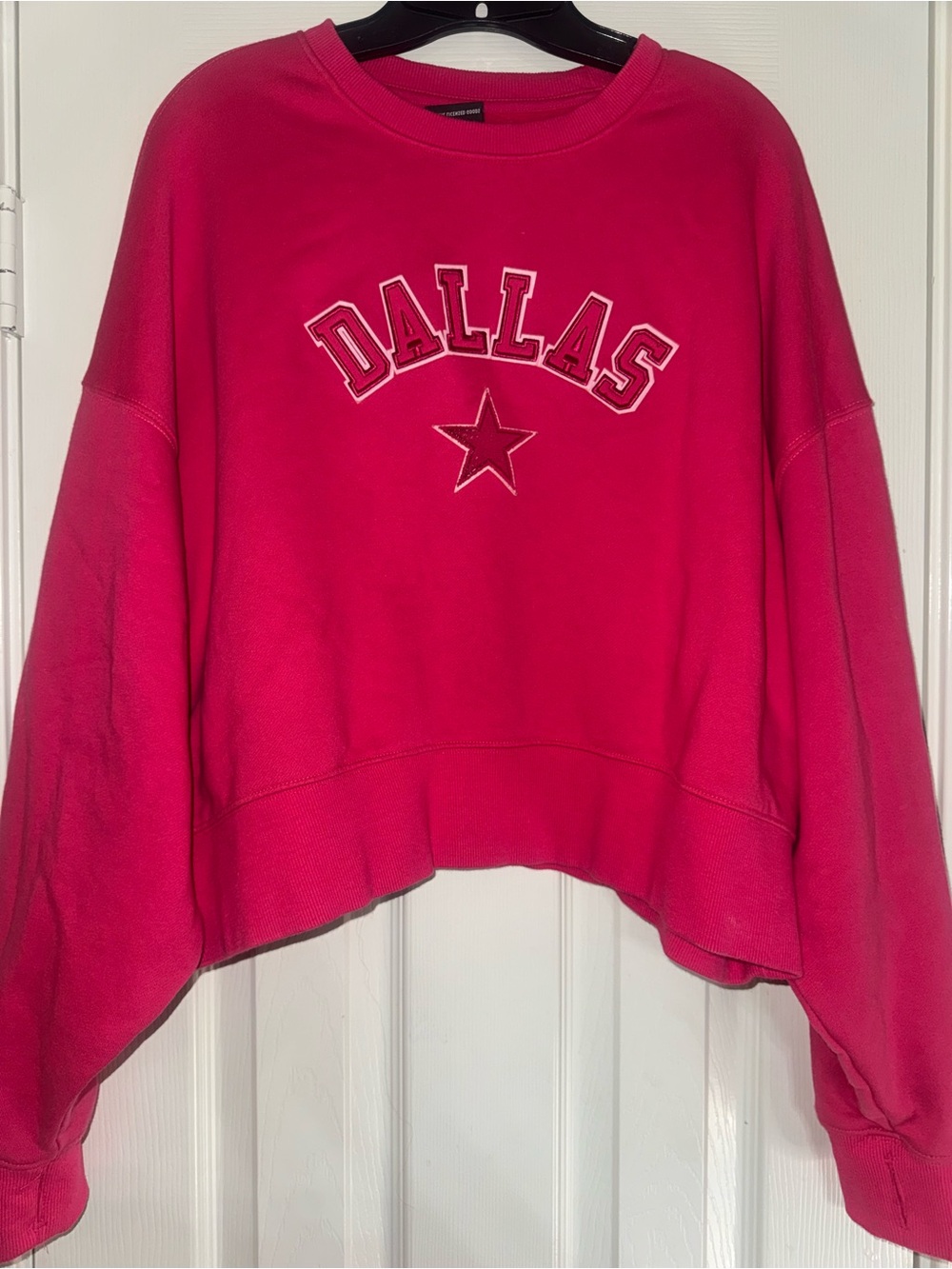 Pro Standard Luxury Athletic Collection Dallas Pink Sweatshirt